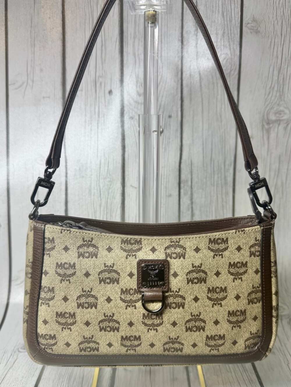 LIKE NEW Vintage MCM Mini Shoulder Bag Cognac Visetos